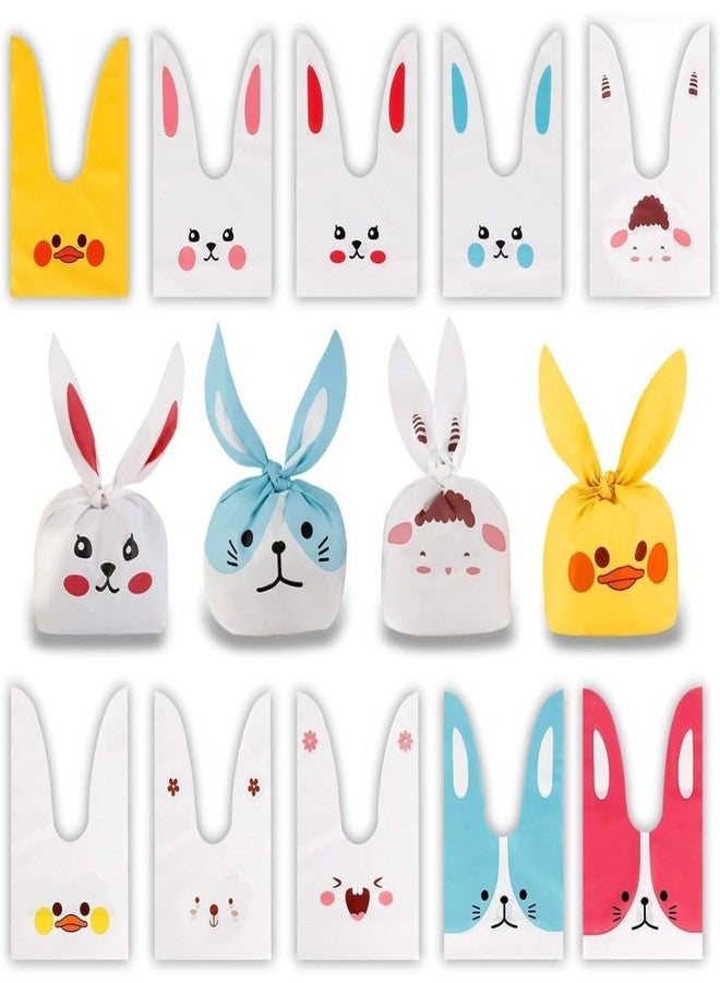 VRB Dec 50 Pcs Return Gift Bags - Potli Bags, Return Gift Bags for Kids Birthday - Gift Packing Bags - Goodie Bag for Return gifts - goodie bags - gift pouches for return gifts - guddy bags for return gifts (50 Pcs Rabbit Multicolor Tie Potli Mix) - Image 1